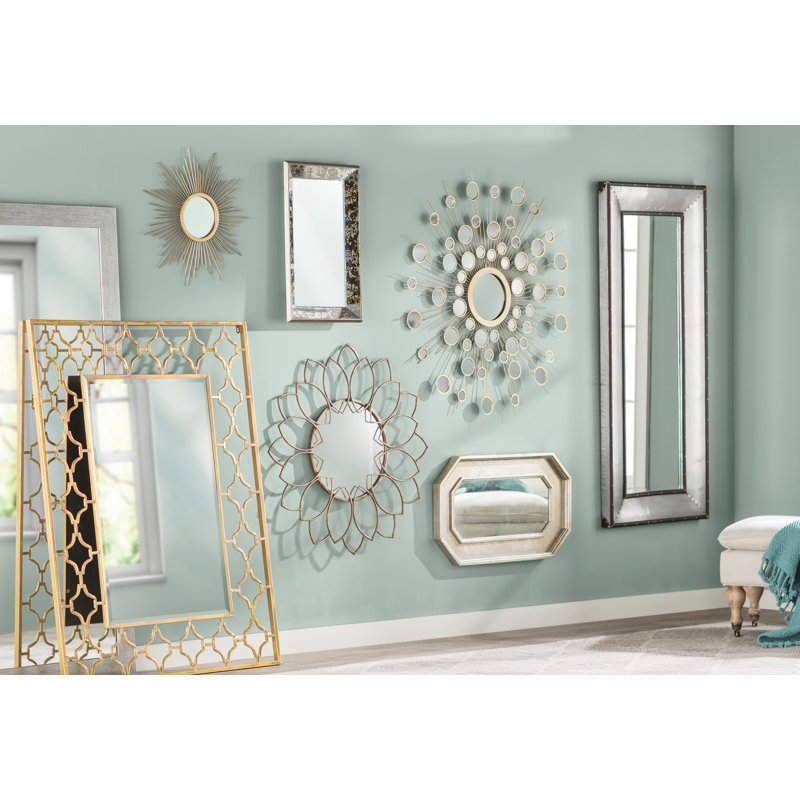 Mercer41 Tynemouth Metal Rectangle Wall Mirror & Reviews Wayfair